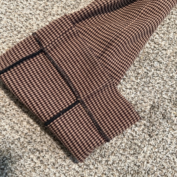 DEREK LAM 10 CROSBY BROWN STITCHED CREASE FLARE TROUSER SIZE 10 - Picture 9 of 9